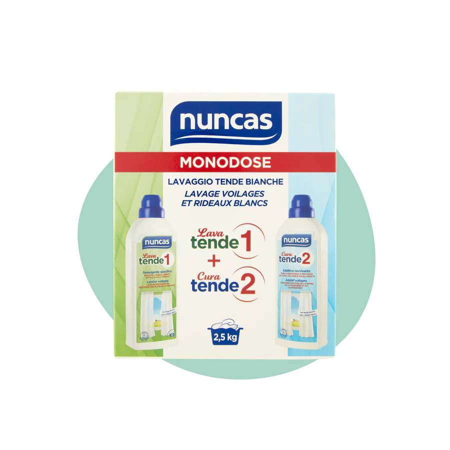 Nuncas - Monodose Lavaggio Tende Bianche Ml.75+ml.150
