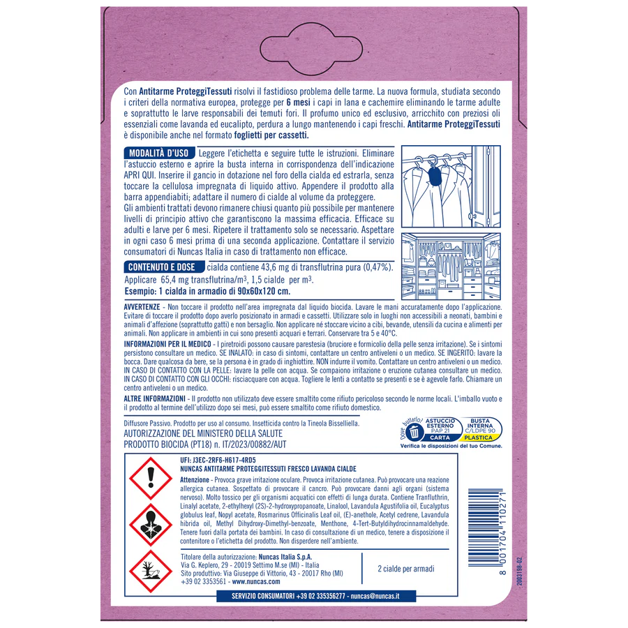 Nuncas - Antitarme Forte 2 cialde