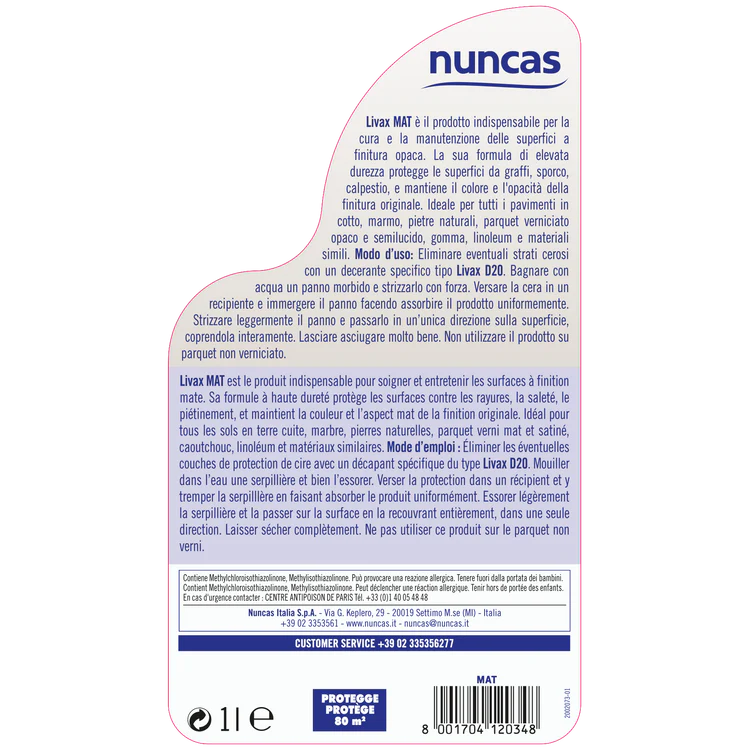 Nuncas - Mat Protettivo Opaco Lt.1