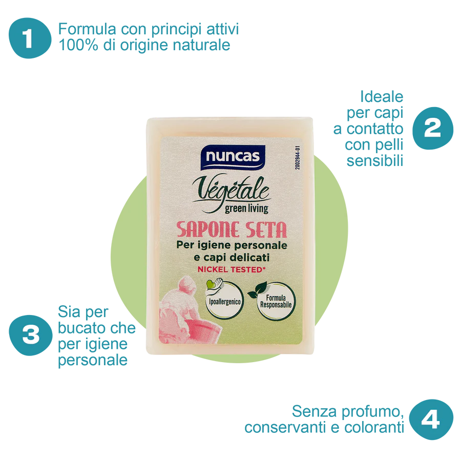 Nuncas - Vegetale Sapone Seta Gr.150