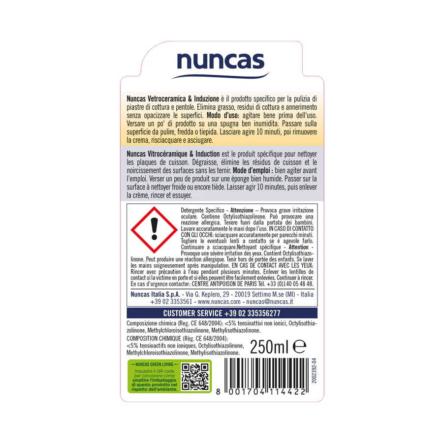Nuncas - Vetroceramica E induzione Ml.250