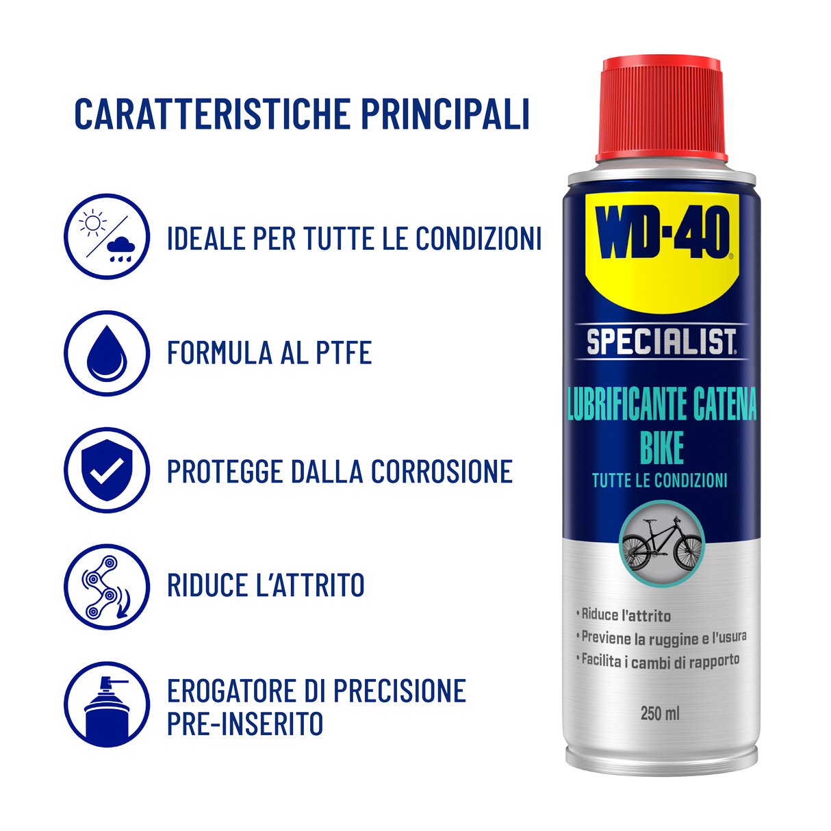 WD-40 Bici - Lubrificante catena 250ml