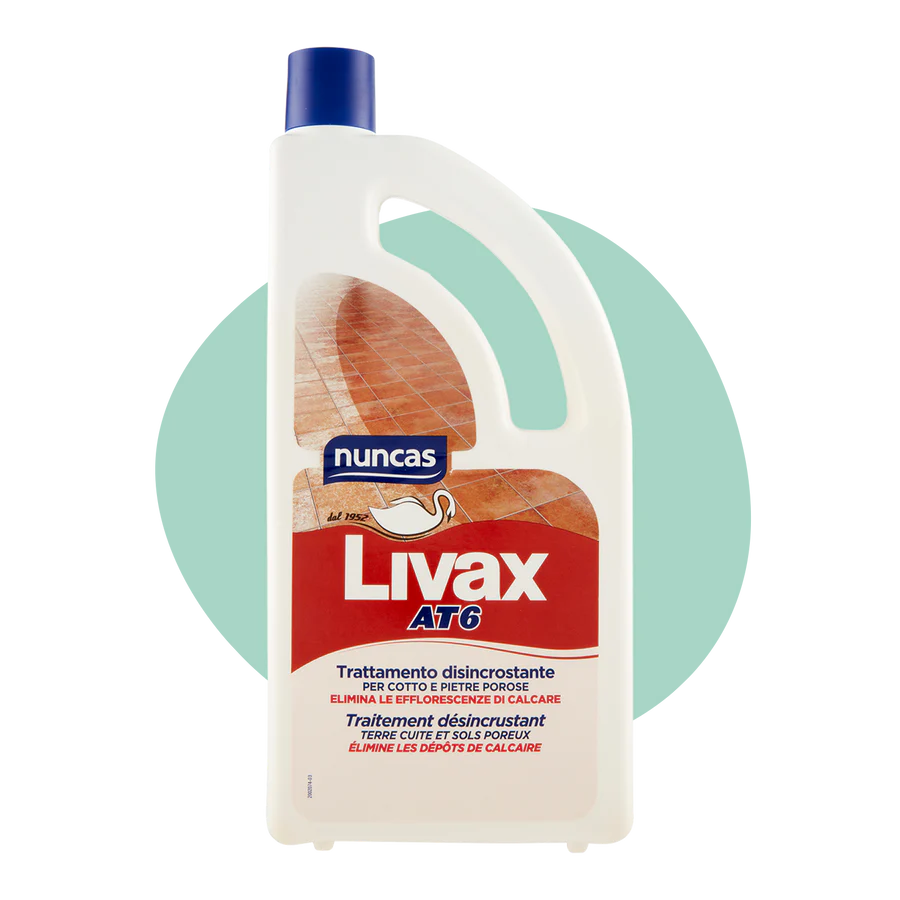 Nuncas Livax Trattamento Disincrostante AT6 Cotto e Pietre Porose - 1000ml