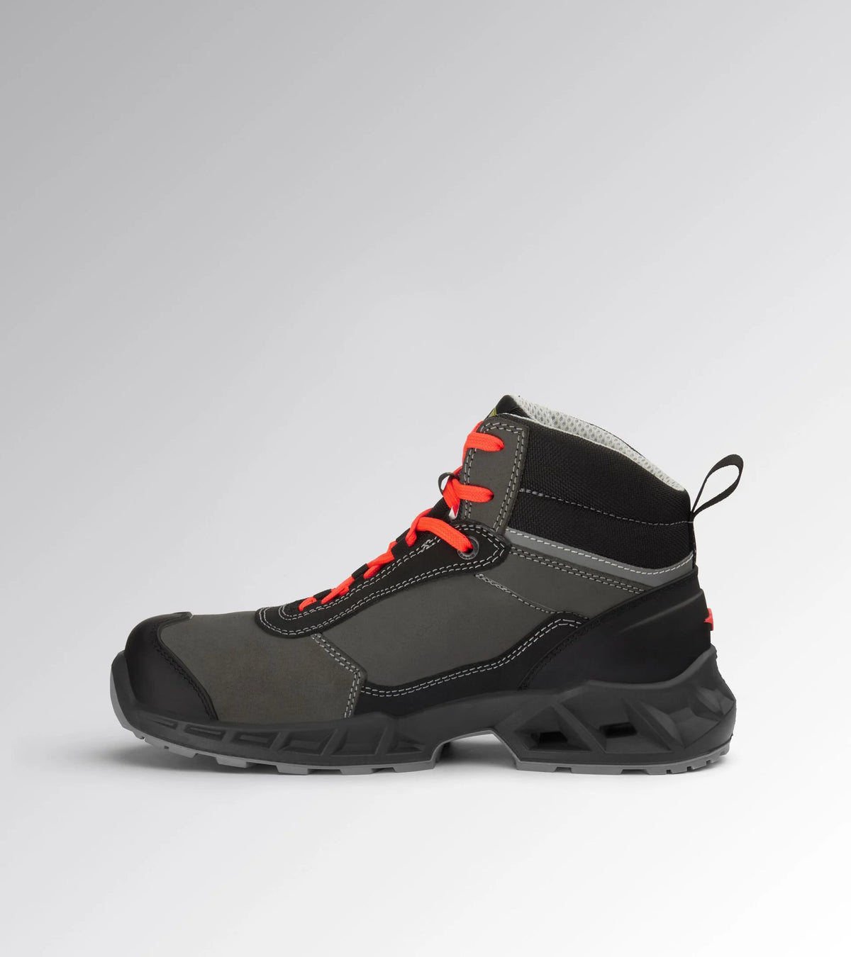 SCARPA DIADORA SHARK ALTA S3 SRC ESD NERO/ROSSO FLUO
