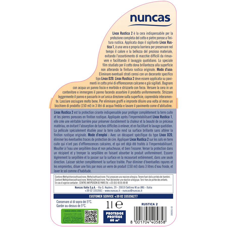 Nuncas - Cera Autolucidante Rustica 2 lt.1