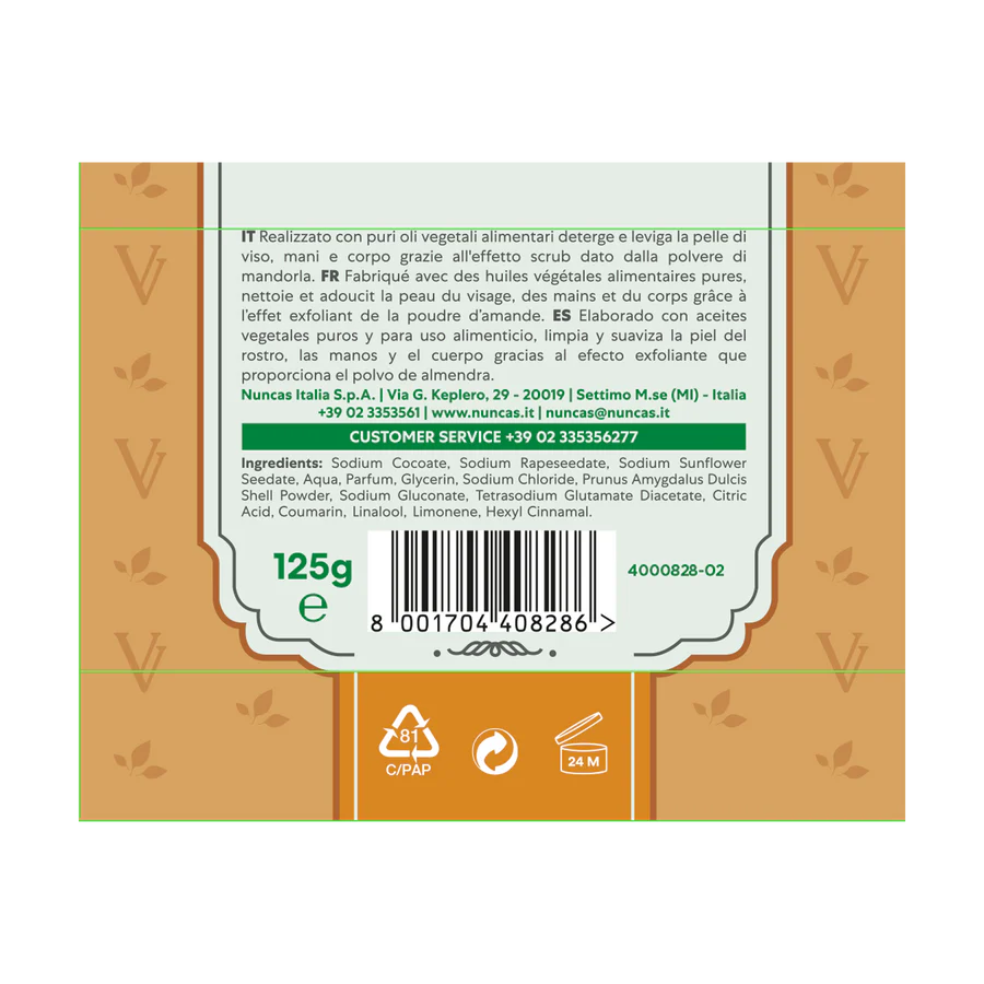 Nuncas - Sapone Vegetale Gr.125 Vittoria Verde