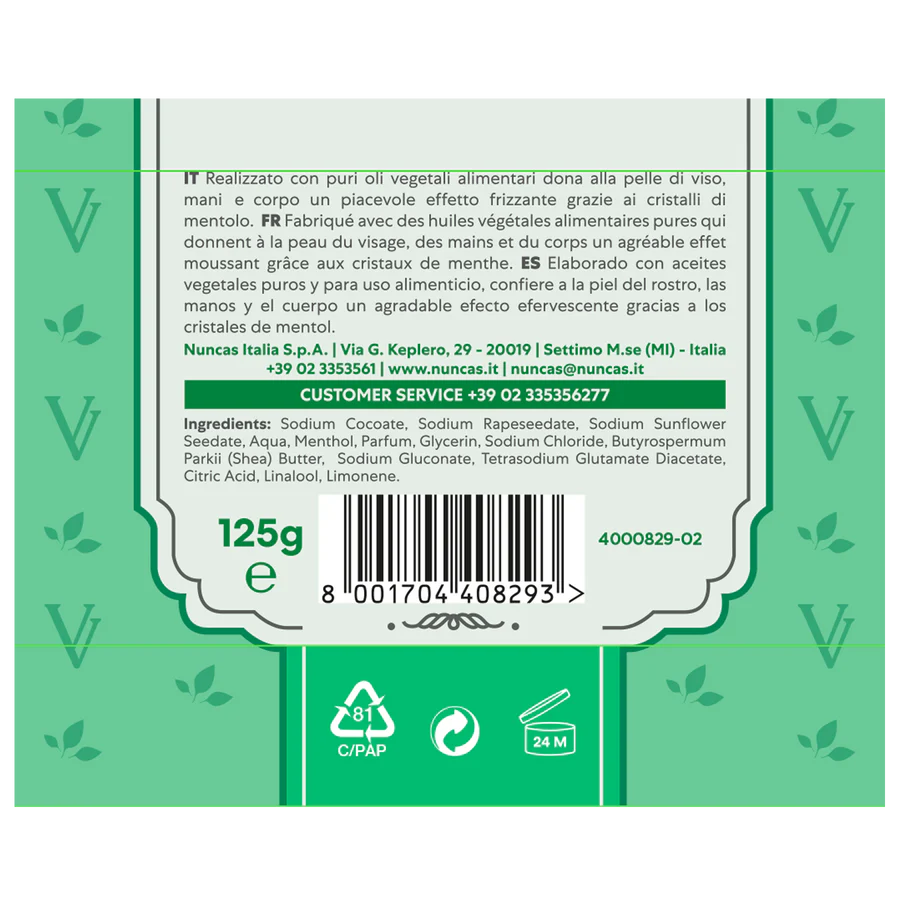 Nuncas - Sapone Vegetale Gr.125 Vittoria Verde