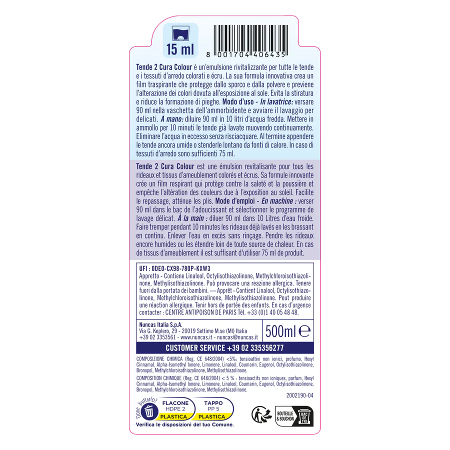 Nuncas - Cura Tende 2 colour Ml.500