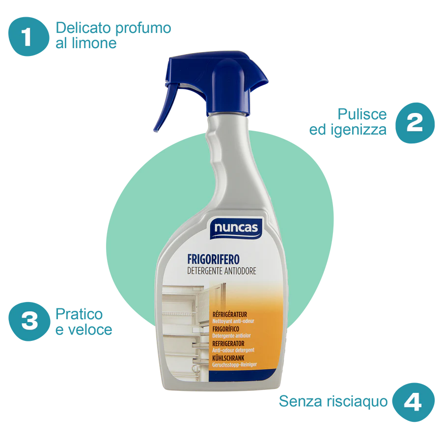 Nuncas - Frigorifero detergente antiodore Ml.500