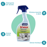 Nuncas - Inox Spray Detergente Lucidante Ml.500