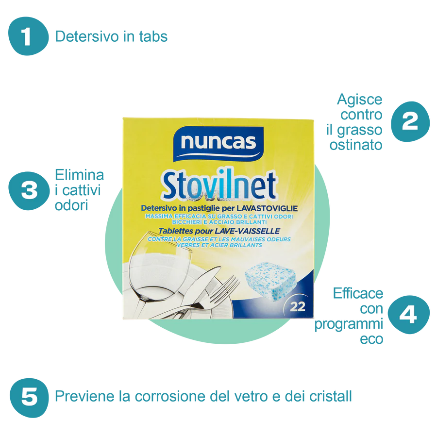 Nuncas - Stovilnet Detersivo Pastiglie Gr.396