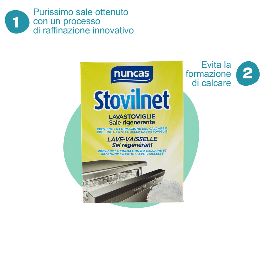 Nuncas - Stovilnet Lavastoviglie Sale Rigenerante Kg.1,5
