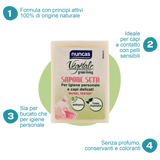 Nuncas - Vegetale Sapone Seta Gr.150