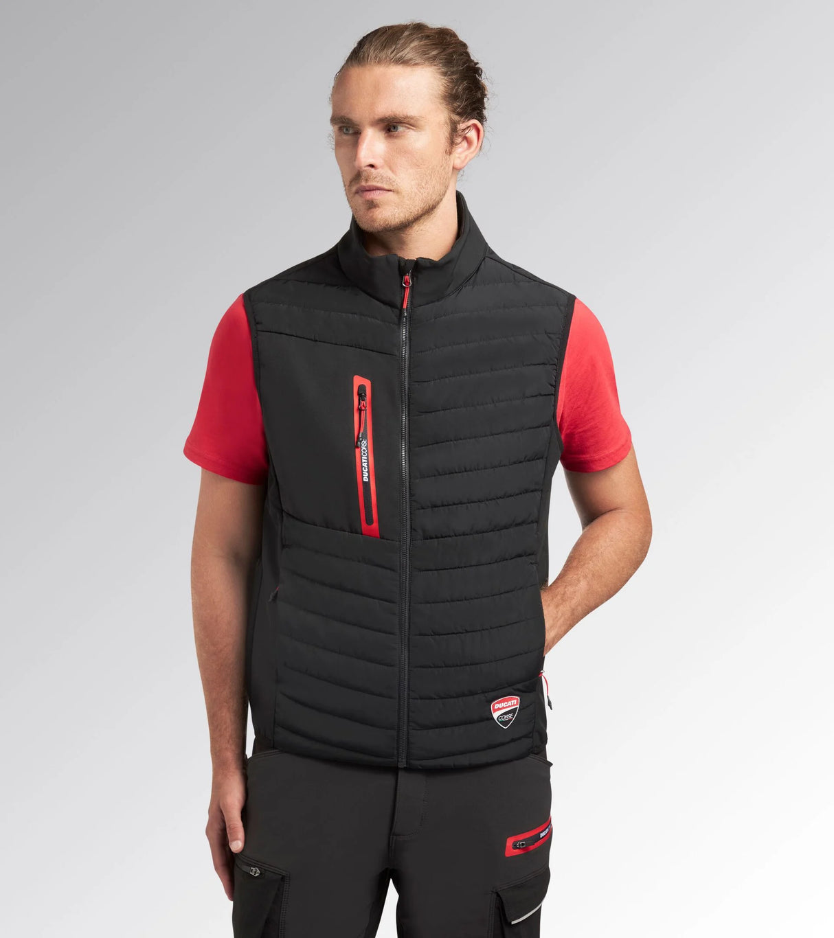 GILET DIADORA NERO MOTOR DUCATI