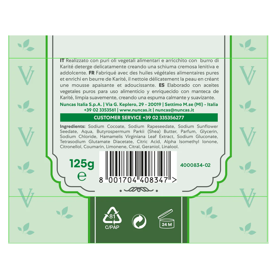 Nuncas - Saponi Cremosi Gr.125 Vittoria Verde