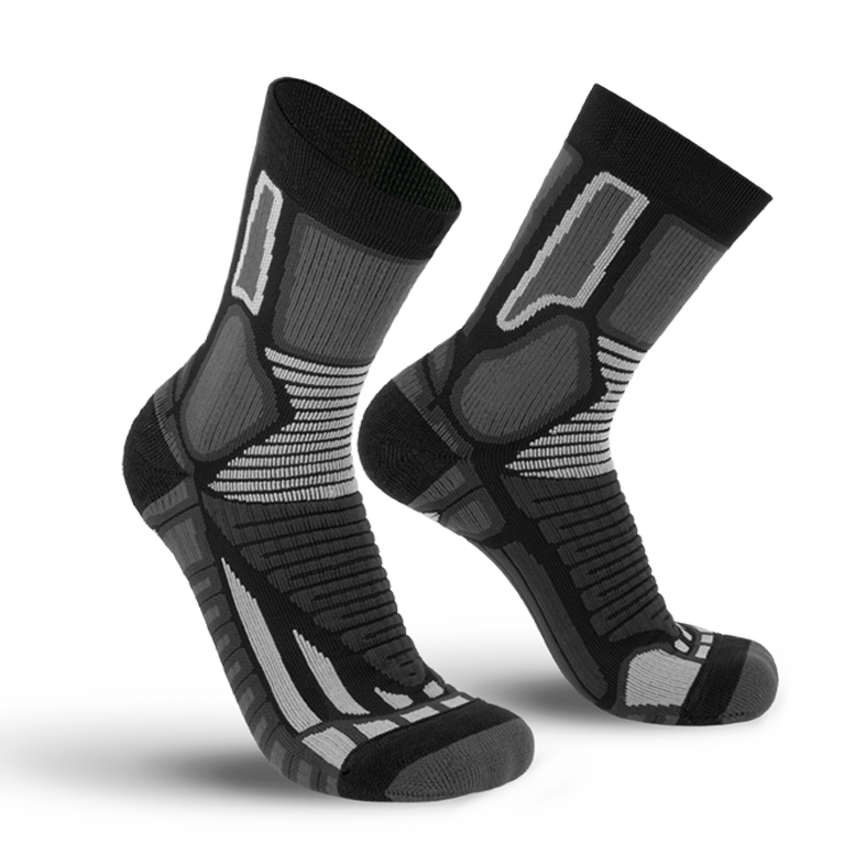 CALZA MEDIA SPORTPRO NERA/SILVER TG.L